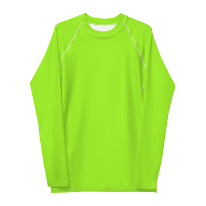 Neon Green Mens Rash Guard