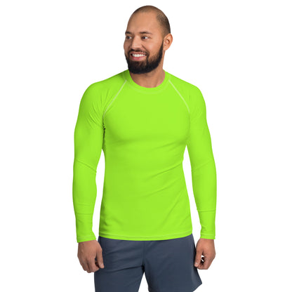 Neon Green Mens Rash Guard