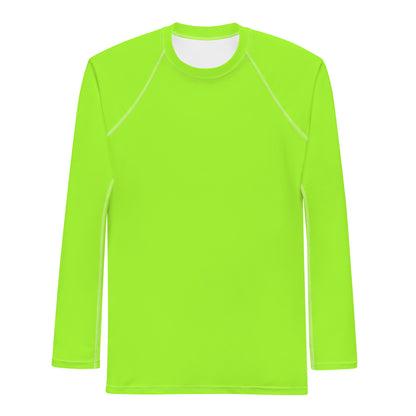 Neon Green Mens Rash Guard