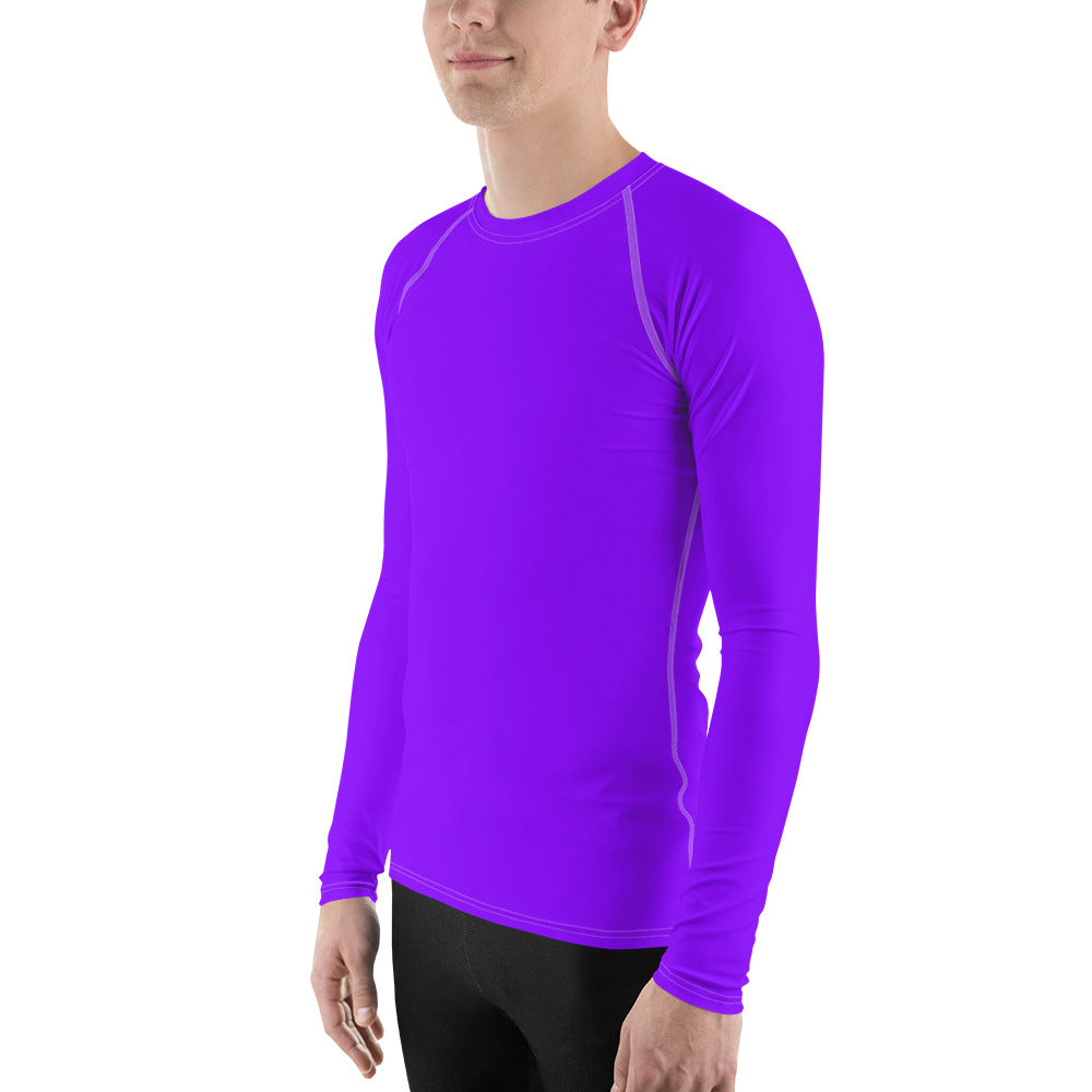 Neon Purple Men's Rash Guard