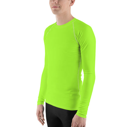 Neon Green Mens Rash Guard