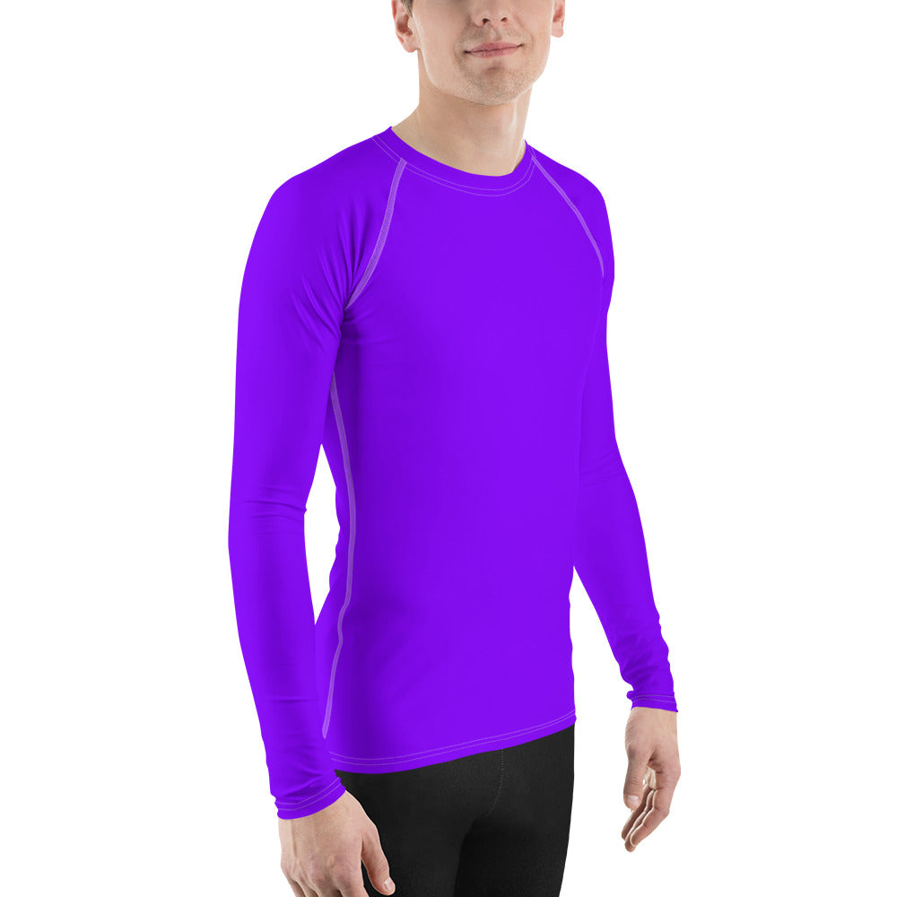 Neon Purple Men's Rash Guard