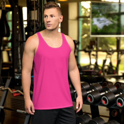 Neon Pink Men's Tank Top