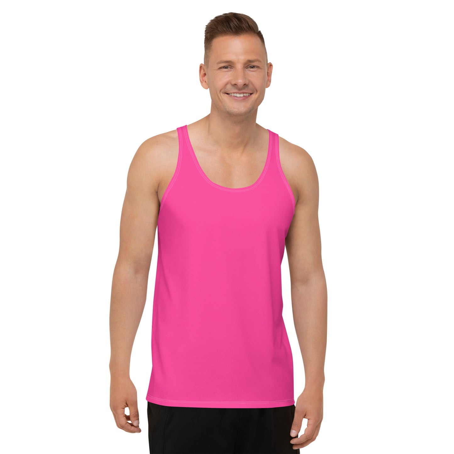 Neon Pink Men's Tank Top