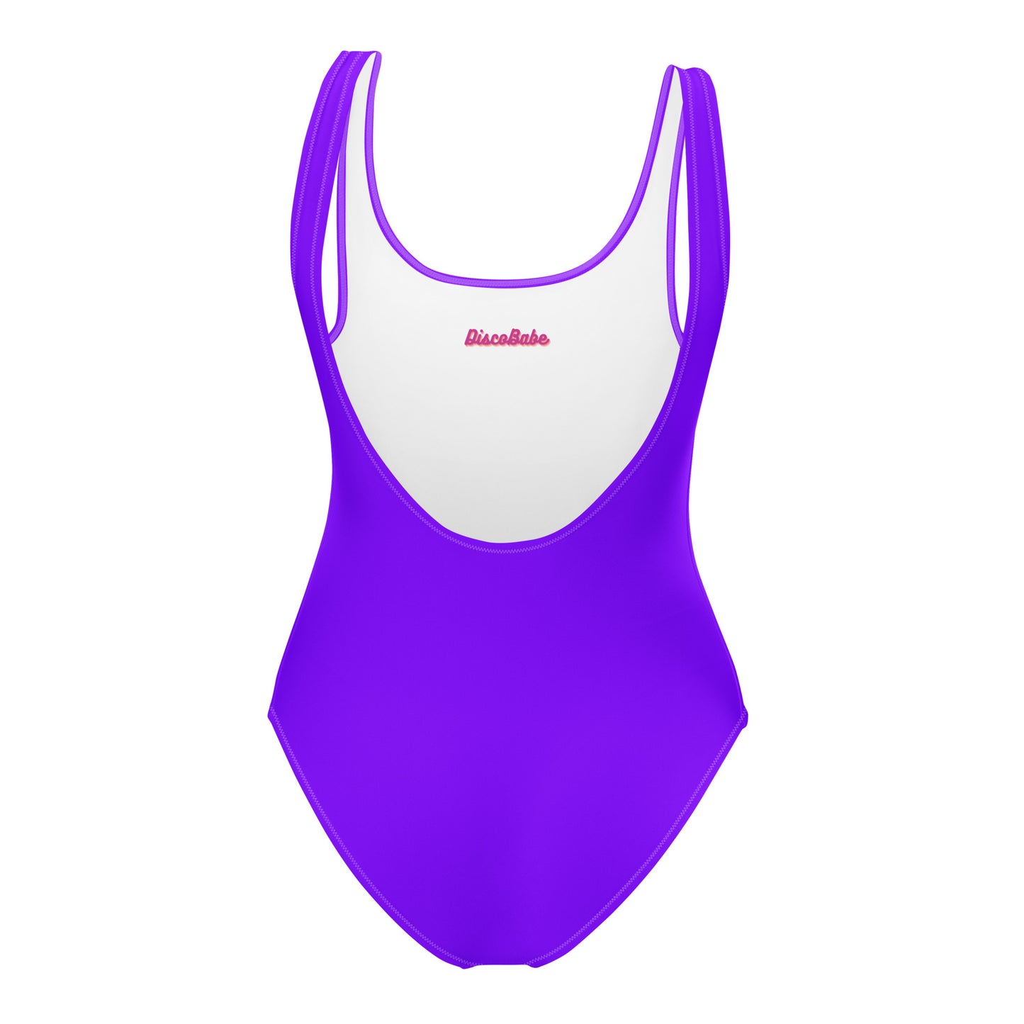 Highlighter Neon Purple One-Piece Swimsuit