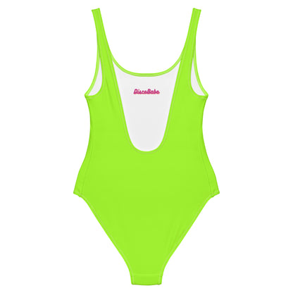 Neon Green One-Piece Swimsuit