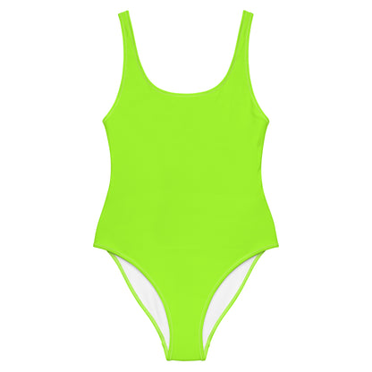 Neon Green One-Piece Swimsuit