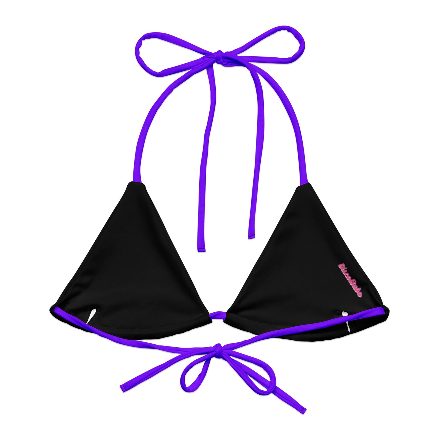 Neon Purple Eco String Bikini Top