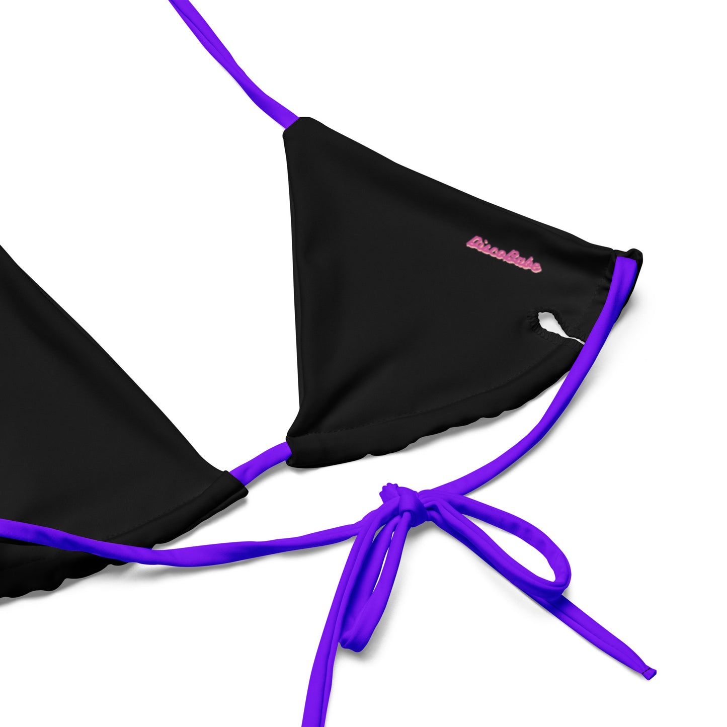 Neon Purple Eco String Bikini Top
