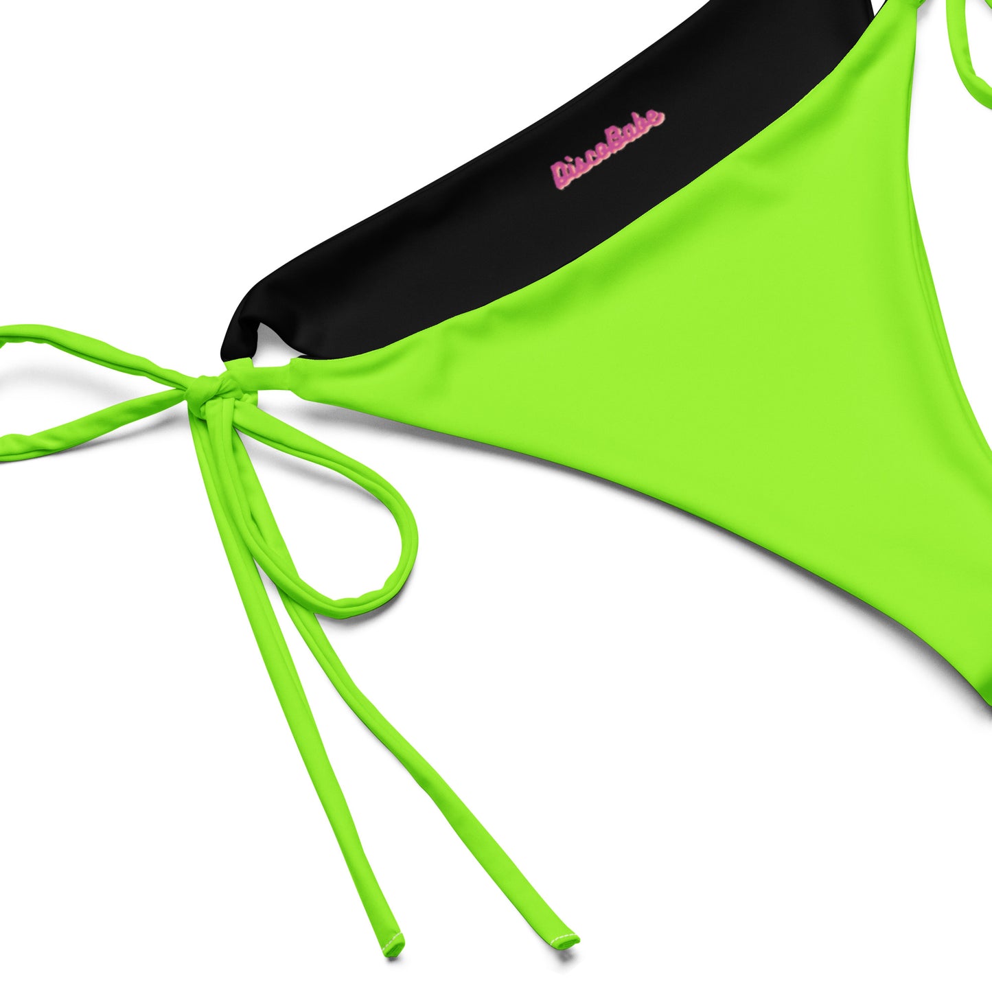 Neon Green Eco String Bikini Bottom