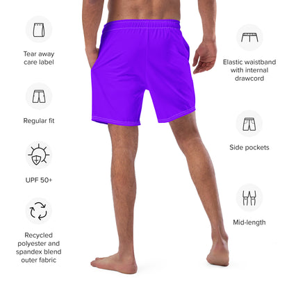 Neon Purple Eco Swim Trunks