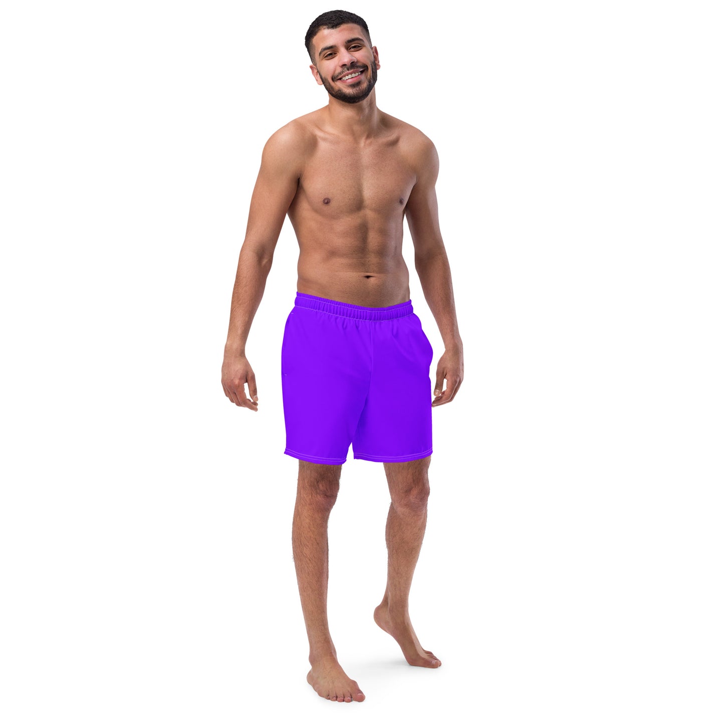 Neon Purple Eco Swim Trunks