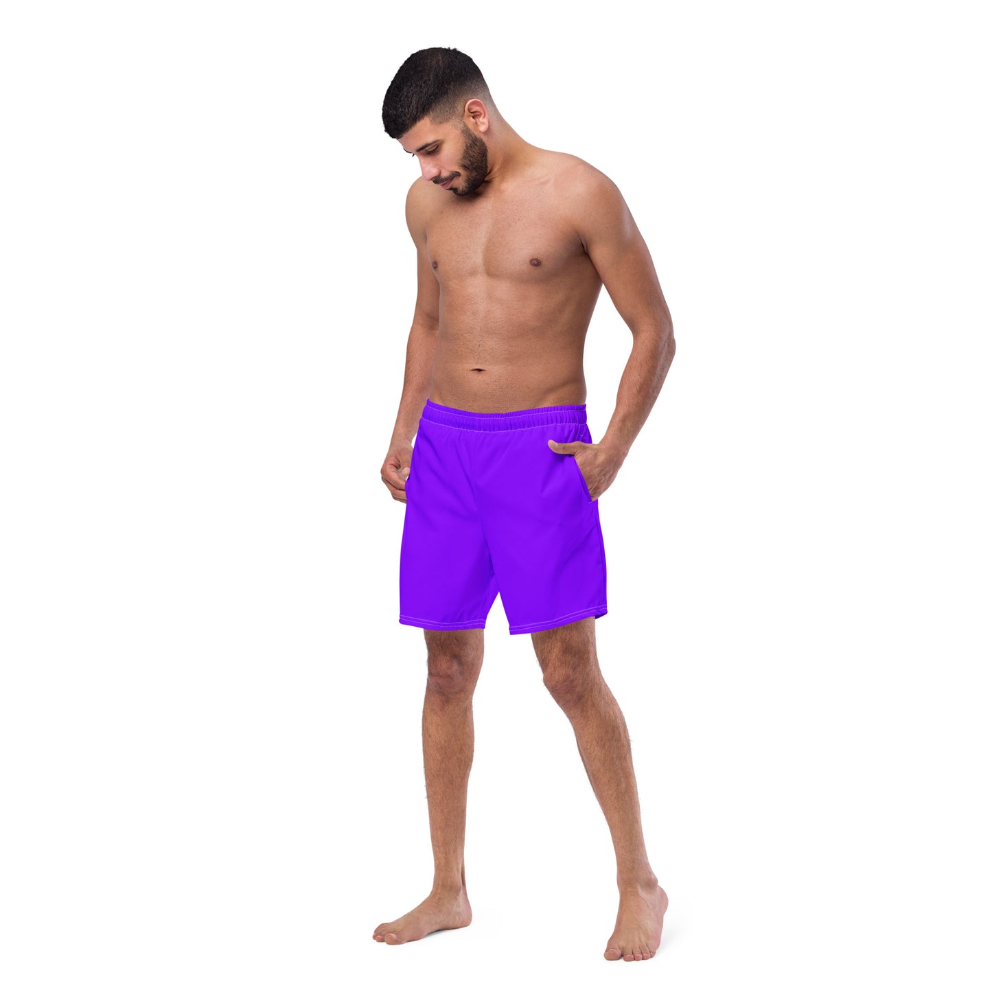 Neon Purple Eco Swim Trunks