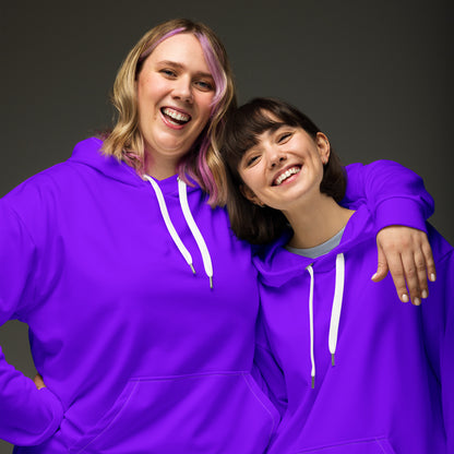 Neon Purple Unisex Eco Hoodie