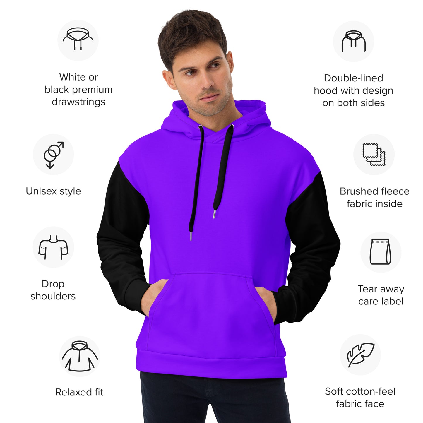 Neon Purple Eco Hoodie