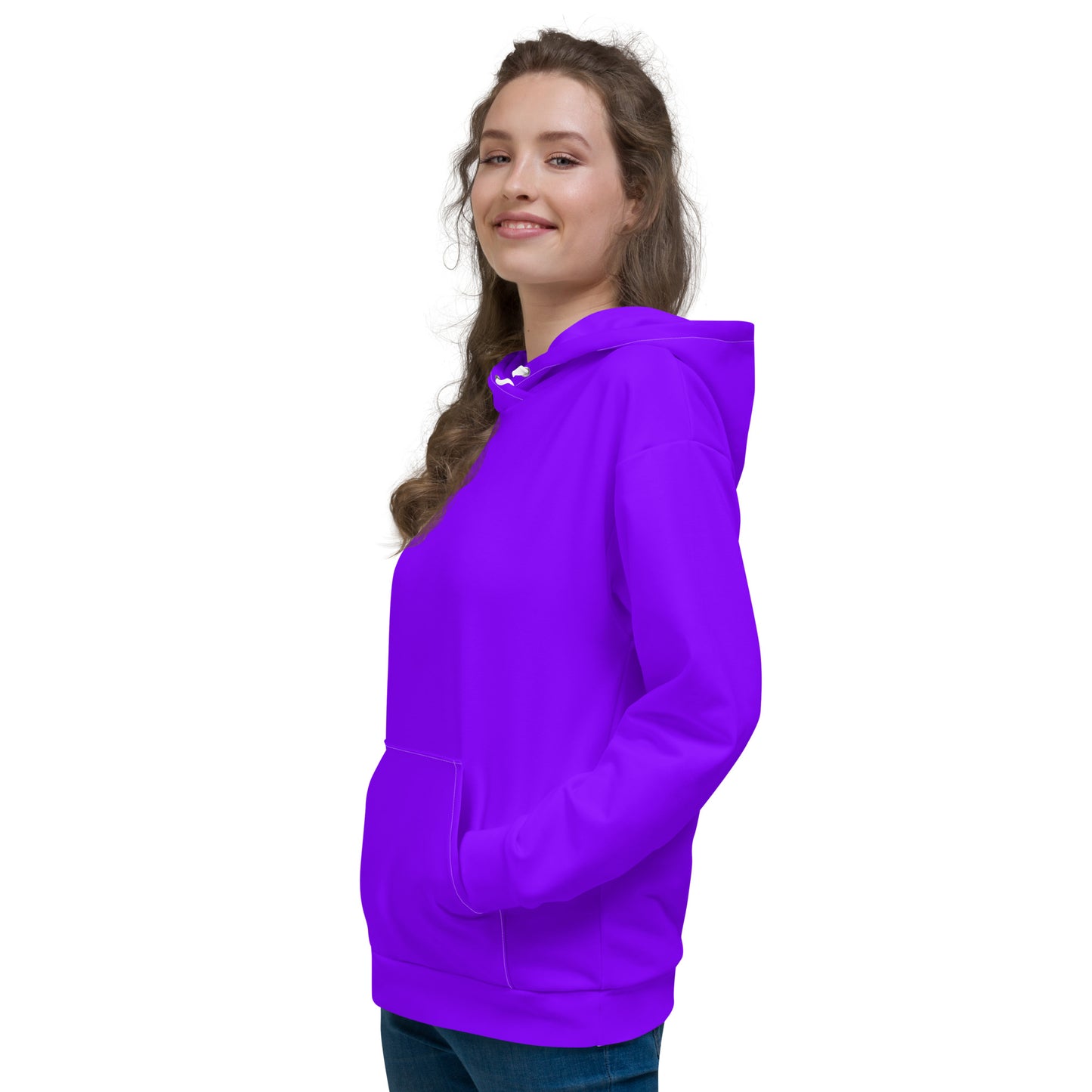 Neon Purple Unisex Eco Hoodie