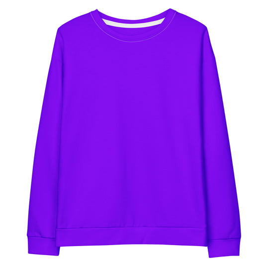 Neon Highlighter Purple Unisex Eco Sweatshirt
