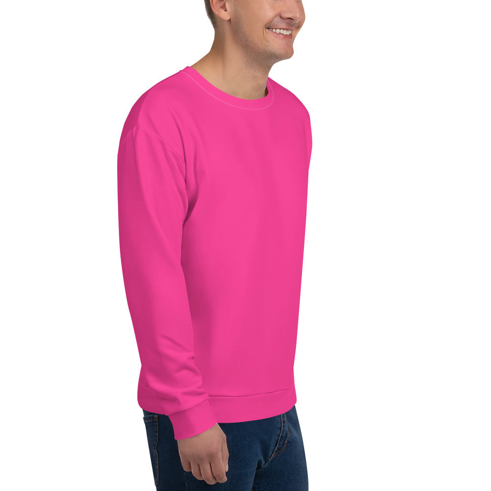 Neon Pink Unisex Eco Sweatshirt