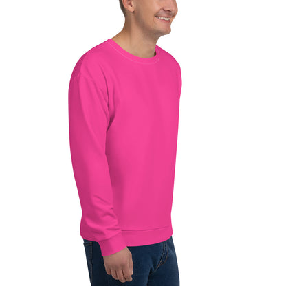 Neon Pink Unisex Eco Sweatshirt