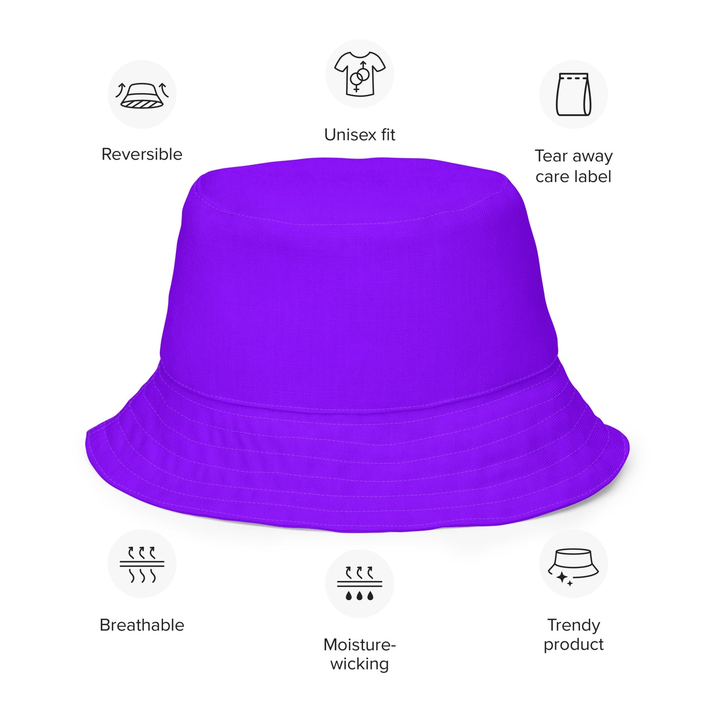 Neon Purple Bucket Hat