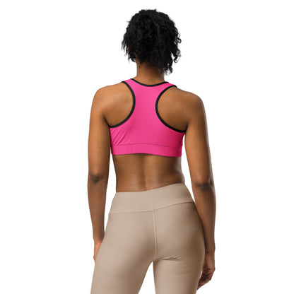Neon Pink Custom Color Sports Bra
