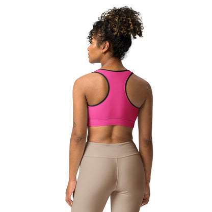 Neon Pink Custom Color Sports Bra