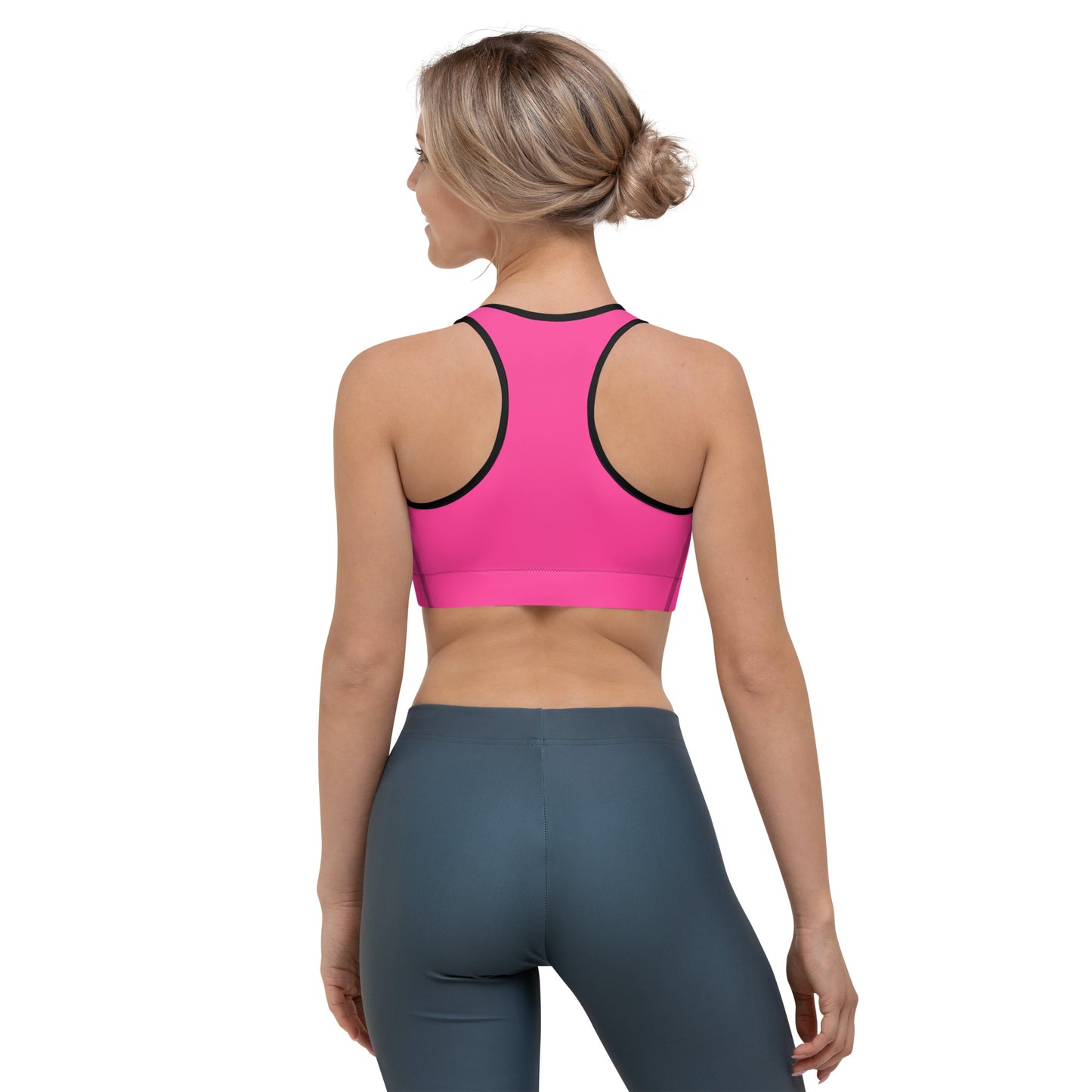 Neon Pink Custom Color Sports Bra