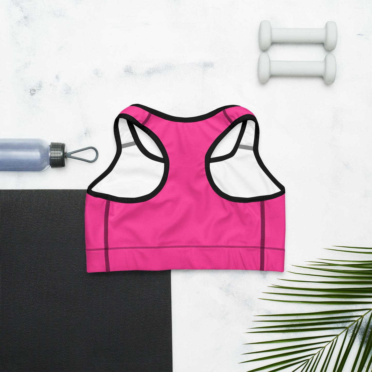 Neon Pink Custom Color Sports Bra