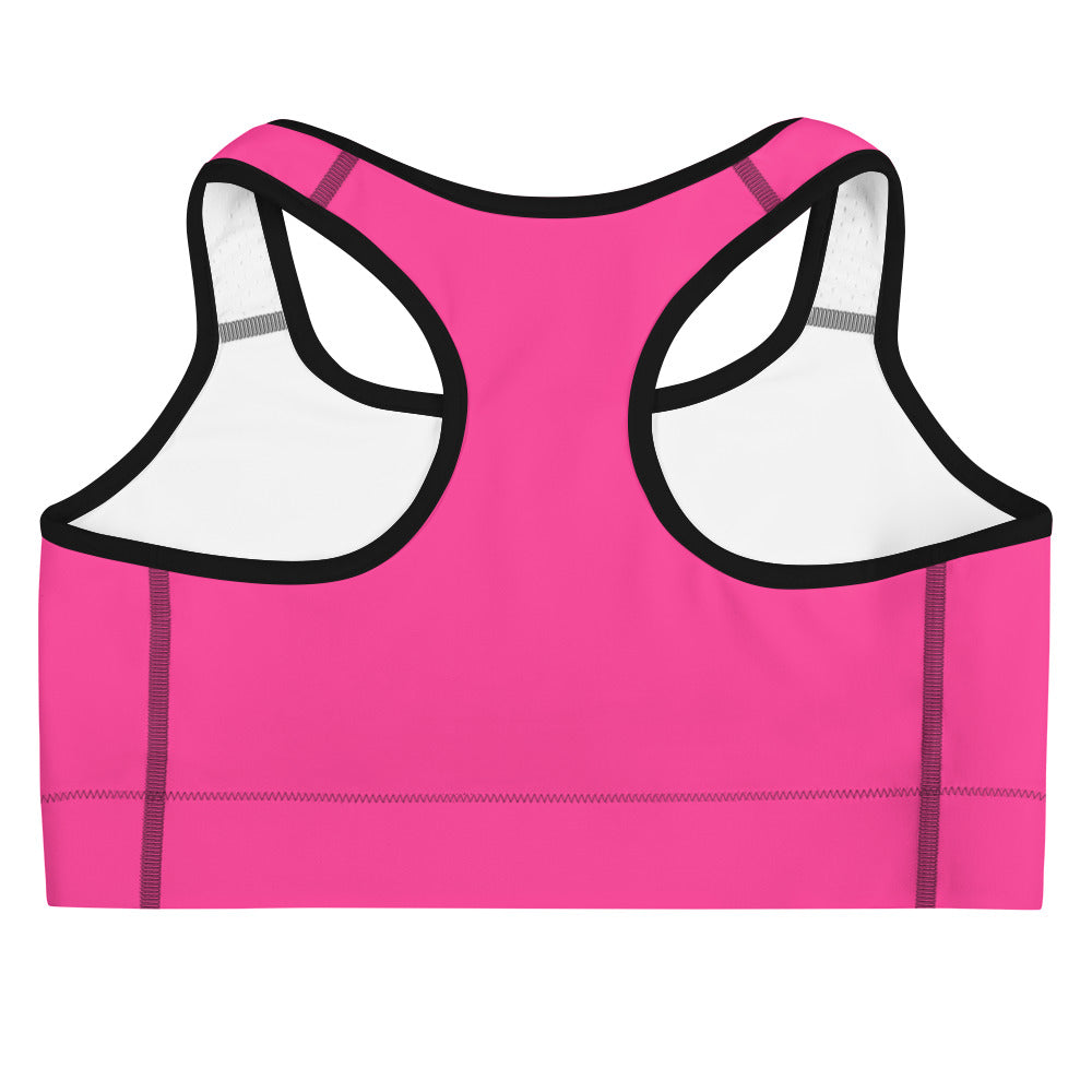 Neon Pink Custom Color Sports Bra