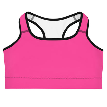 Neon Pink Custom Color Sports Bra