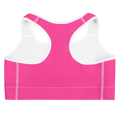 Neon Pink Custom Color Sports Bra