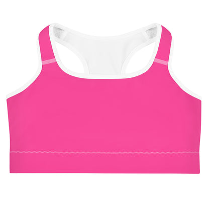 Neon Pink Custom Color Sports Bra