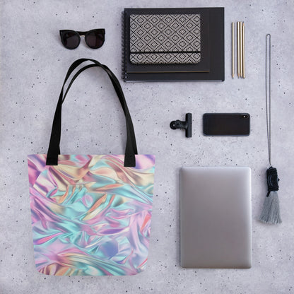 Pastel 3D Foil All Over Print Tote Bag