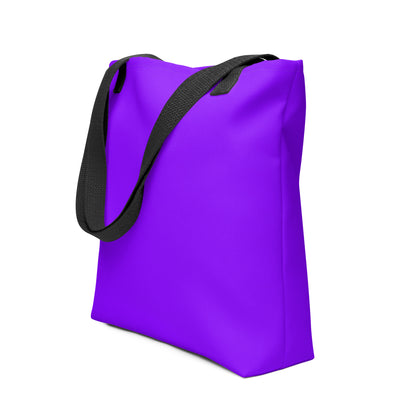 Neon Purple All Over Print Tote Bag