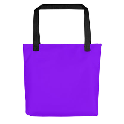 Neon Purple All Over Print Tote Bag