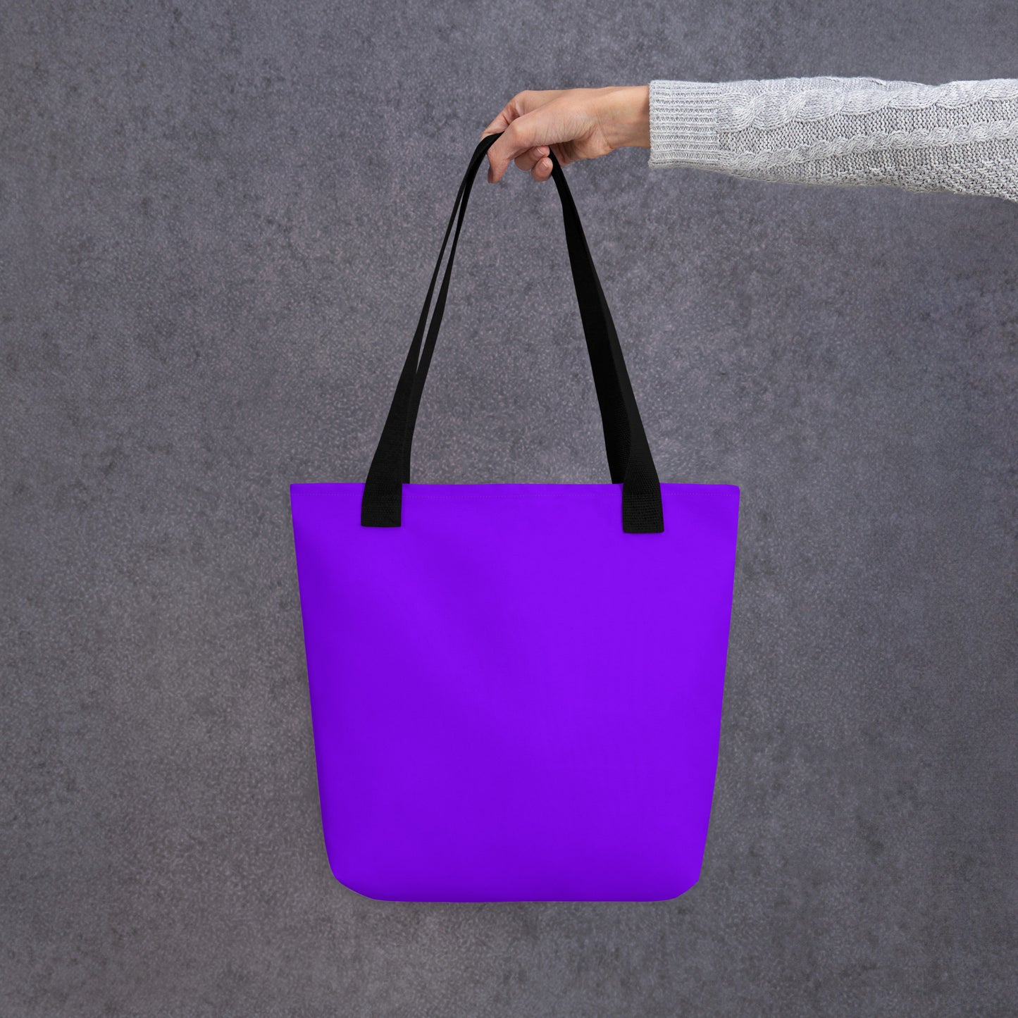 Neon Purple All Over Print Tote Bag