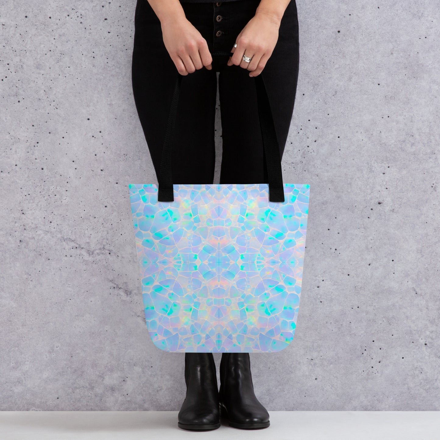 Opal Mermaid Scales All Over Print Tote Bag
