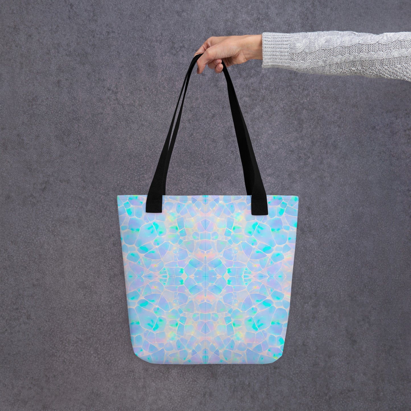 Opal Mermaid Scales All Over Print Tote Bag