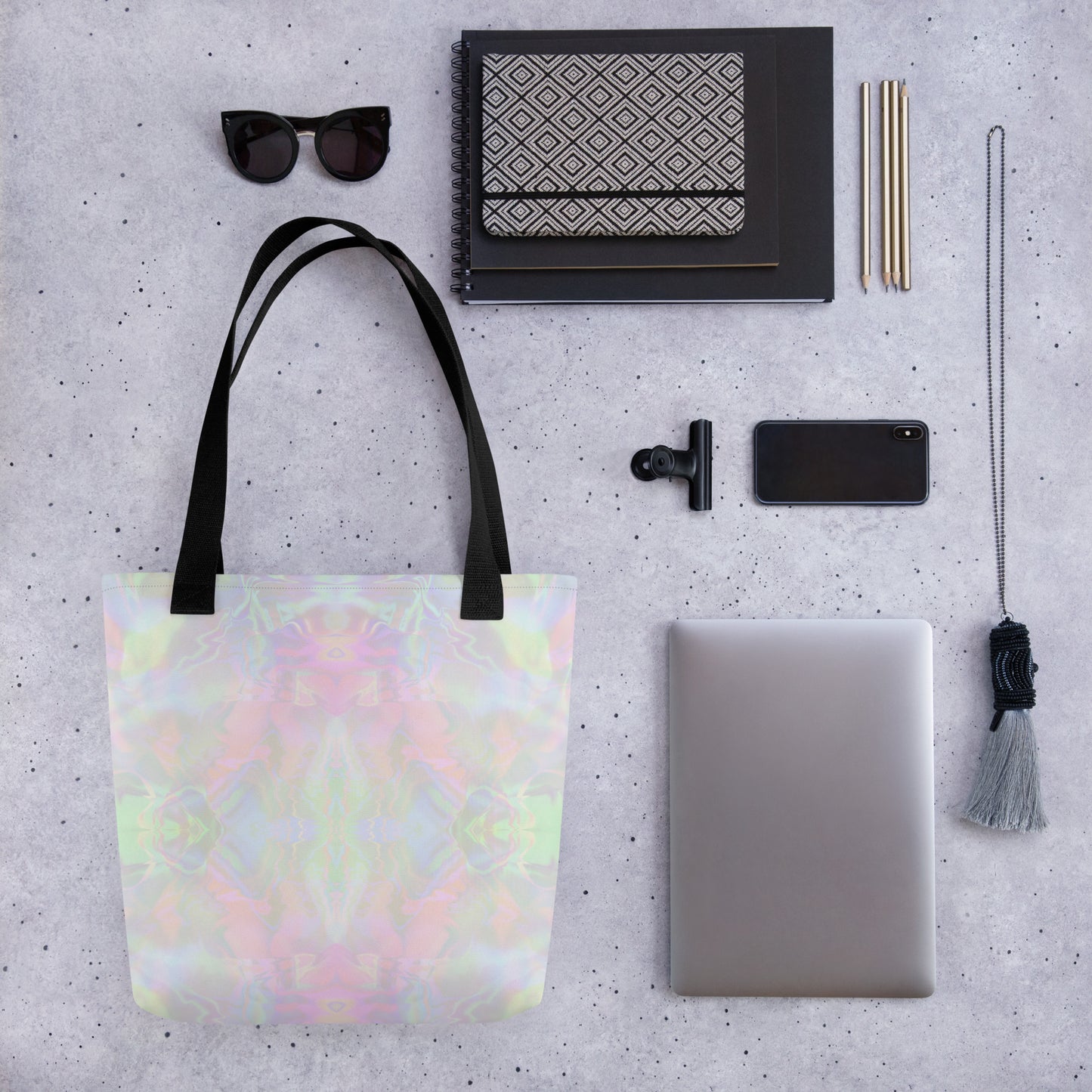 Pastel Aura All Over Print Tote Bag