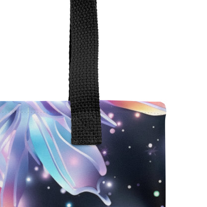 Holographic Geometric Butterfly Tote Bag All Over Print Tote Bag