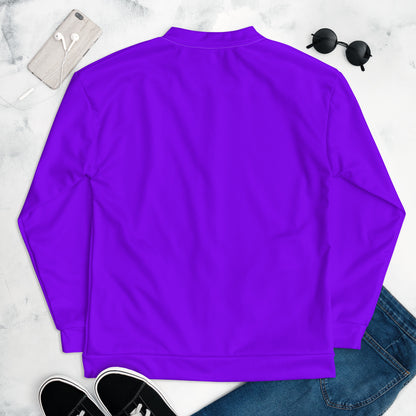 Neon Purple Unisex Bomber Jacket