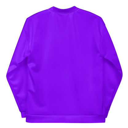 Neon Purple Unisex Bomber Jacket
