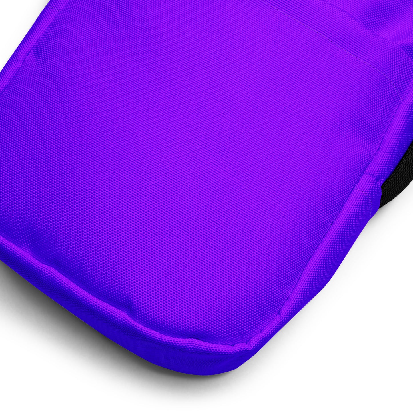 Neon Purple Striped Utility Crossbody Bag