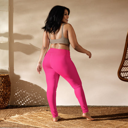 Neon Pink Yoga Leggings