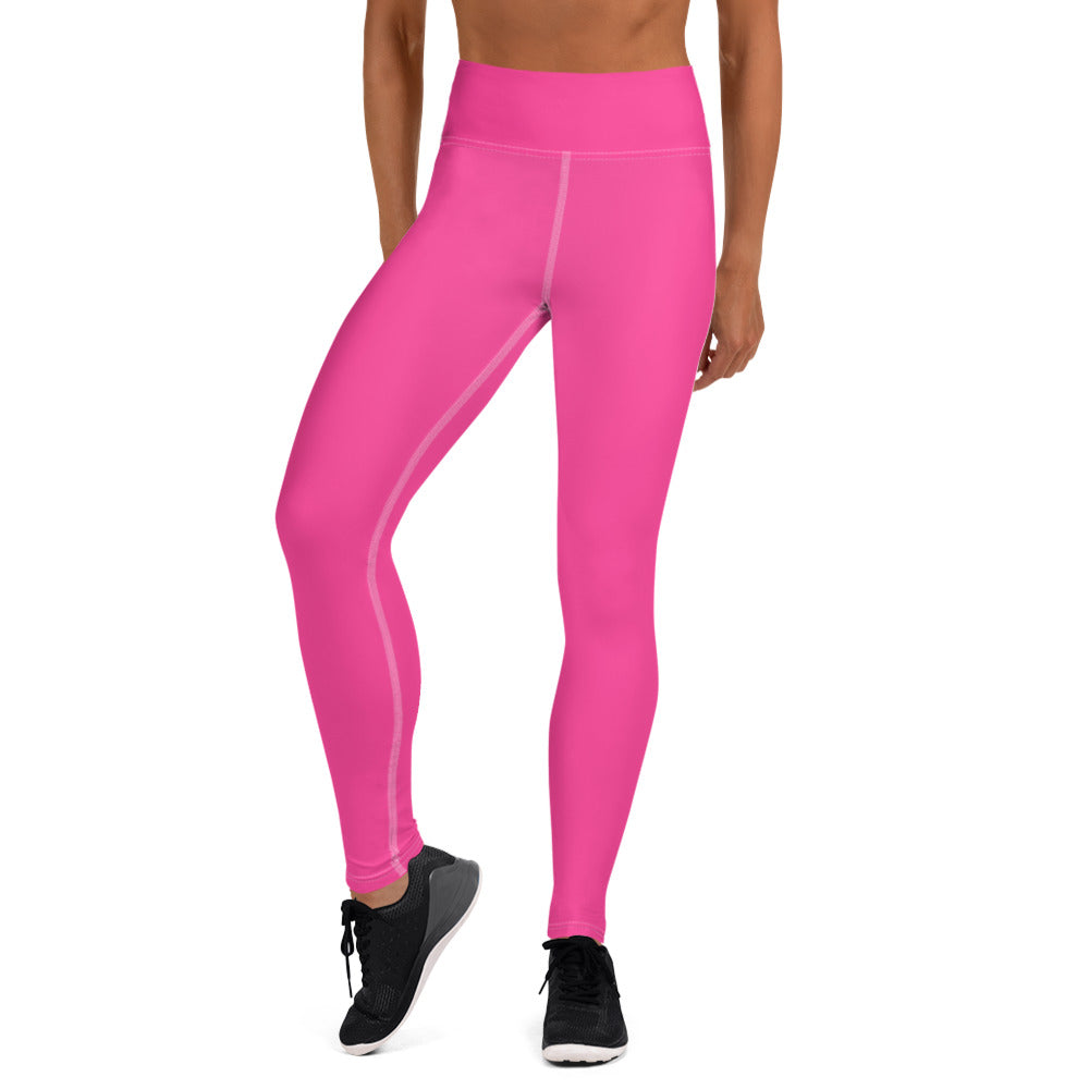 Neon Pink Yoga Leggings
