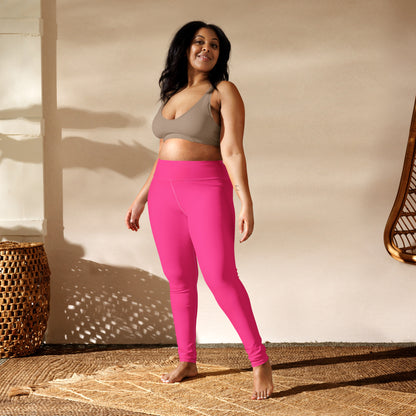 Neon Pink Yoga Leggings