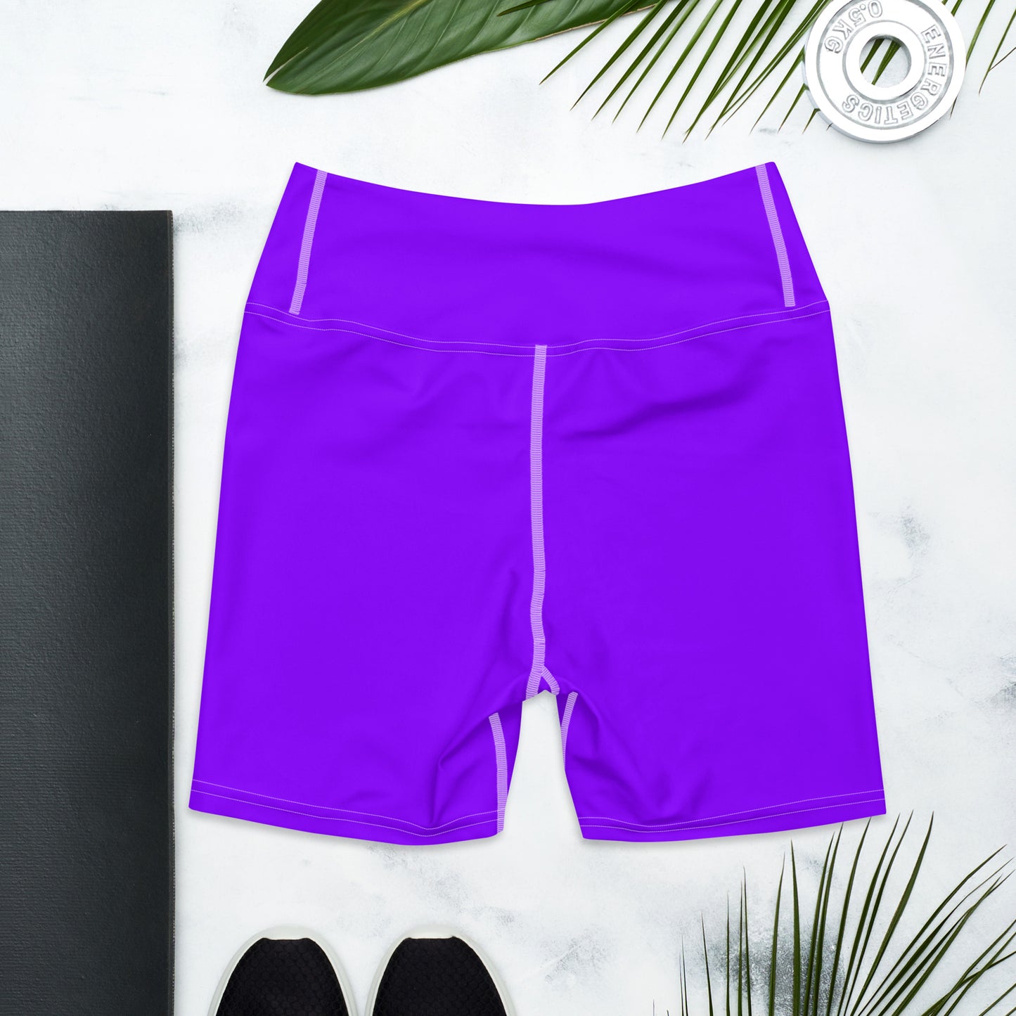 Neon Purple Yoga Shorts
