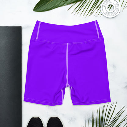 Neon Purple Yoga Shorts