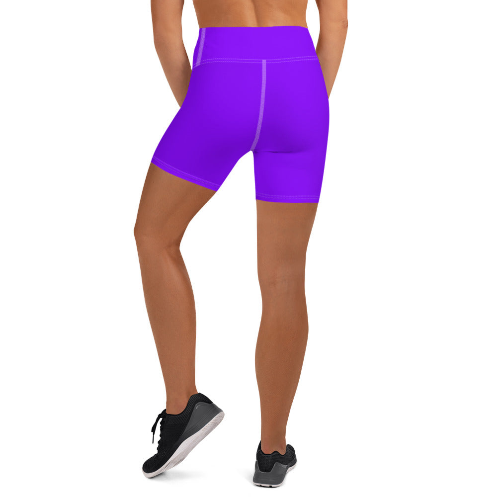 Neon Purple Yoga Shorts
