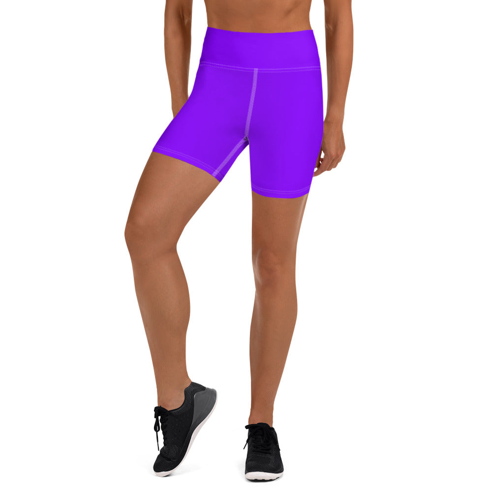 Neon Purple Yoga Shorts